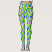 Aloë Vera Planten Patroon Leggings (Voorkant)