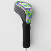 Aloë Vera Planten Patroon Monogram Golfheadcover (Schuin)