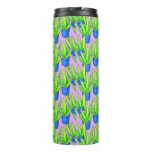 Aloë Vera Planten Patroon Monogram Thermosbeker (Achterkant)