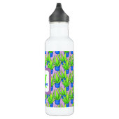 Aloë Vera Planten Patroon Monogram Waterfles (Rechts)