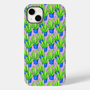 Aloë Vera Planten Patroon Textiel Case-Mate iPhone 14 Plus Hoesje