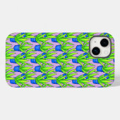 Aloë Vera Planten Patroon Textiel Case-Mate iPhone Case (Achterkant (horizontaal))