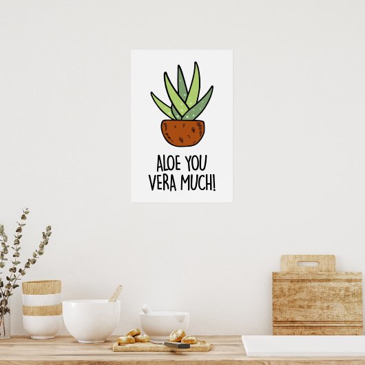 Aloe Vera Poster (Keuken)