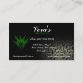 Aloe Vera Rocks Spa Visitekaartje (Achterkant)