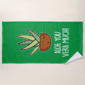 Aloe Vera Strandlaken (Voorkant)