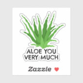 Aloë Vera Succulent Aloë je heel erg veel Sticker (Vel)