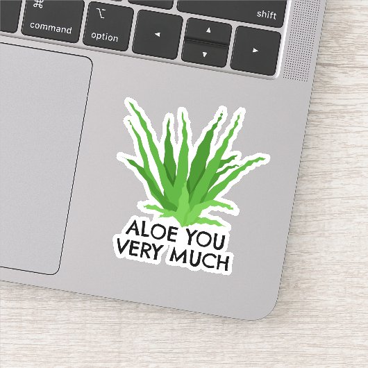 Aloë Vera Succulent Aloë je heel erg veel Sticker (Detail)
