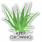 Aloë Vera Succulent Blijf Groeien Sticker (Voorkant)