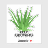 Aloë Vera Succulent Blijf Groeien Sticker (Vel)