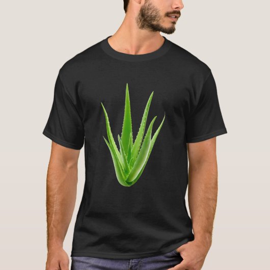 Aloë Vera Succulent Plant T-shirt (Voorkant)