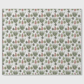 Aloe Vera Succulente Cactus Wit Cadeaupapier (Vlak)