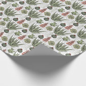 Aloe Vera Succulente Cactus Wit Cadeaupapier (Hoek)