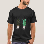 Aloe Vera Thymian Talking Cute Gardener Planting T-shirt (Voorkant)