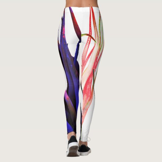 Aloë Vera verlaat Leggings (Achterkant)