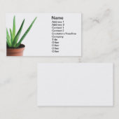 Aloe Vera Visitekaartje (Voorkant / Achterkant)