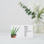 Aloe Vera Visitekaartje (Staand voorkant)