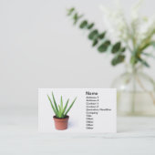 Aloe Vera Visitekaartje (Staand voorkant)