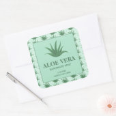 Aloe Vera-zeep aangepast label sticker (Envelop)
