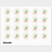 Aloë Vera Zeeplabel Ronde Sticker (Vel)