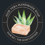 Aloë Vera Zeeplabel Ronde Sticker<br><div class="desc">Speciaal voor jou!</div>