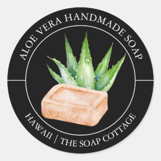 Aloë Vera Zeeplabel Ronde Sticker