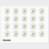 Aloë Vera Zeeplabel Ronde Sticker (Vel)