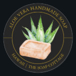 Aloë Vera Zeeplabel Ronde Sticker<br><div class="desc">Speciaal voor jou!</div>