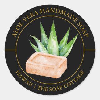 Aloë Vera Zeeplabel Ronde Sticker
