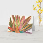 Aloë waterverf wenskaart van Debra Lee Baldwin Kaart (Gele Bloem)