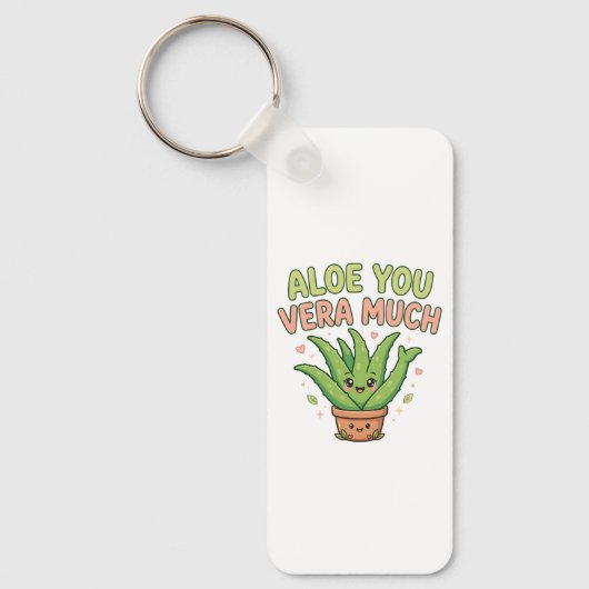 Aloe You Vera Much Sleutelhanger (Voorkant)