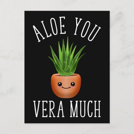 Aloe you Vera Veel Briefkaart (Voorkant)
