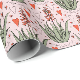 Aloe You Vera Veel Cadeaupapier