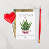 Aloe You Vera Veel Foto Klaslokaal Valentijnskaart Kaart