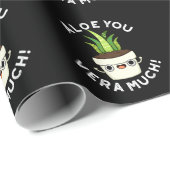 Aloe you Vera Veel Funny Plant Pun Dark BG Cadeaupapier (Rol Hoek)