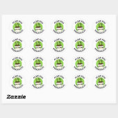 Aloe You Vera Veel Funny Plant Pun Ronde Sticker (Vel)