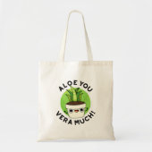 Aloe You Vera Veel Funny Plant Pun Tote Bag (Voorkant)