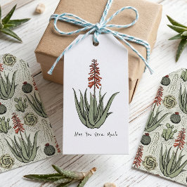 Aloe You Vera Veel Plant Liefhebber Cadeaulabel