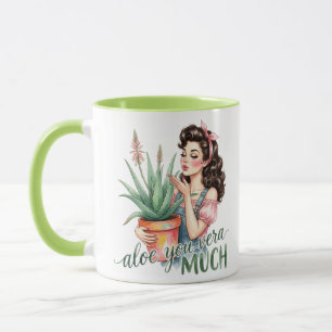 Aloe You Vera Veel Tuinieren Pun Mok