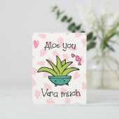 Aloge You Vera Much Cute Love Briefkaart (Staand voorkant)