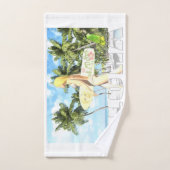 Aloha 01 bad handdoek (Handdoek)