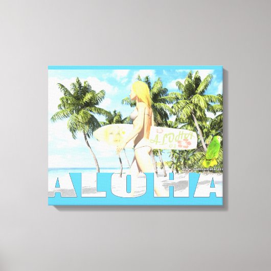Aloha 01 canvas afdruk (Voorkant)