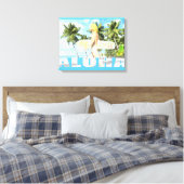 Aloha 01 canvas afdruk (Insitu (Slaapkamer))
