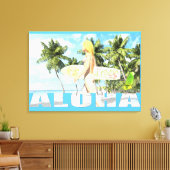 Aloha 01 canvas afdruk (Insitu (Woonkamer))