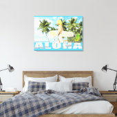 Aloha 01 canvas afdruk (Insitu (Slaapkamer))