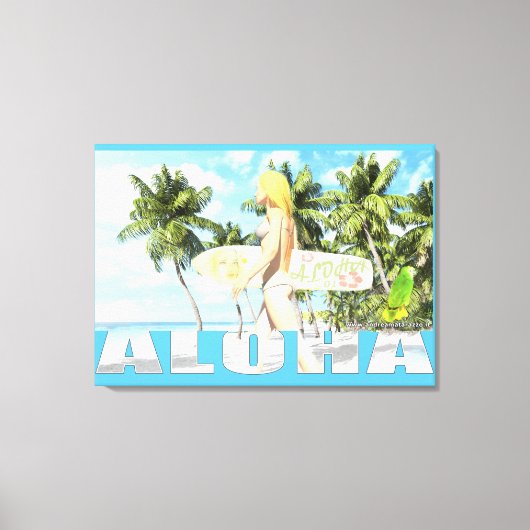 Aloha 01 canvas afdruk (Voorkant)