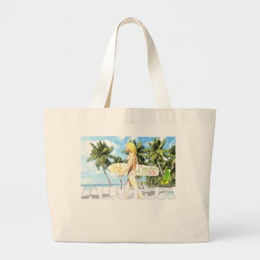 Aloha 01 grote tote bag (Voorkant)