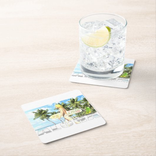 Aloha 01 kartonnen onderzetters (Insitu)