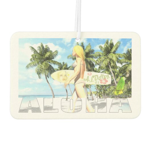 Aloha 01 luchtverfrisser (Achterkant)