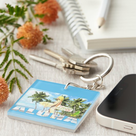 Aloha 01 sleutelhanger (Voorkant Rechts)