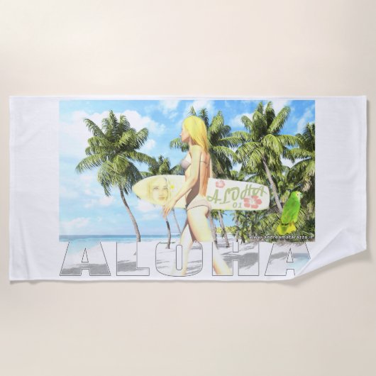 Aloha 01 strandlaken (Voorkant)